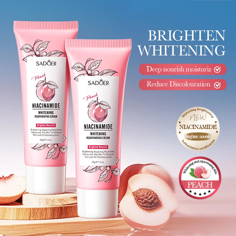 Peach Niacinamide Brightening Body Lotion - Fast-Absorbing Moisturizing Cream