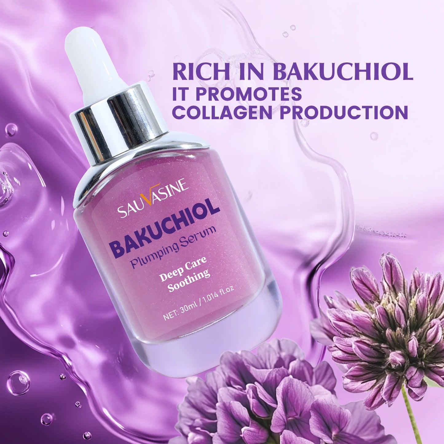 Bakuchiol Plumping Serum - Natural Anti-Aging