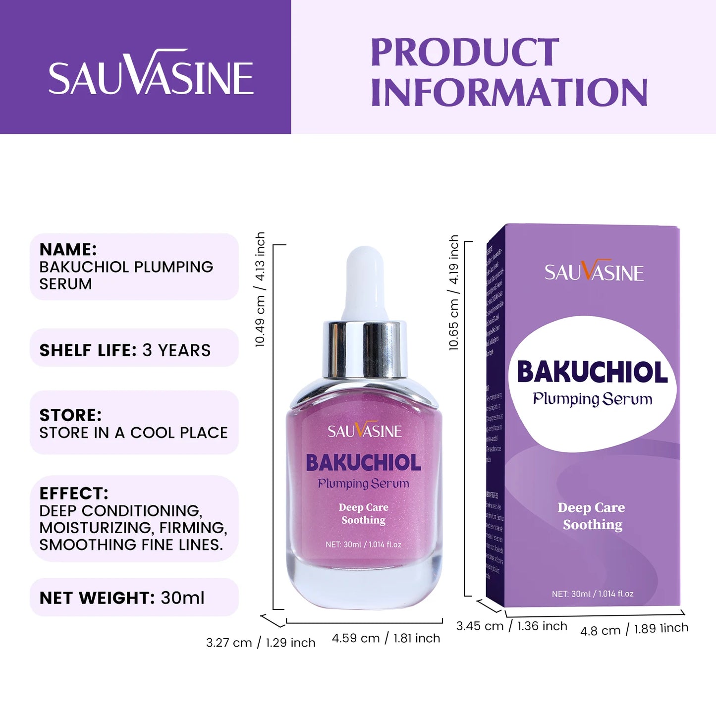 Bakuchiol Plumping Serum - Natural Anti-Aging