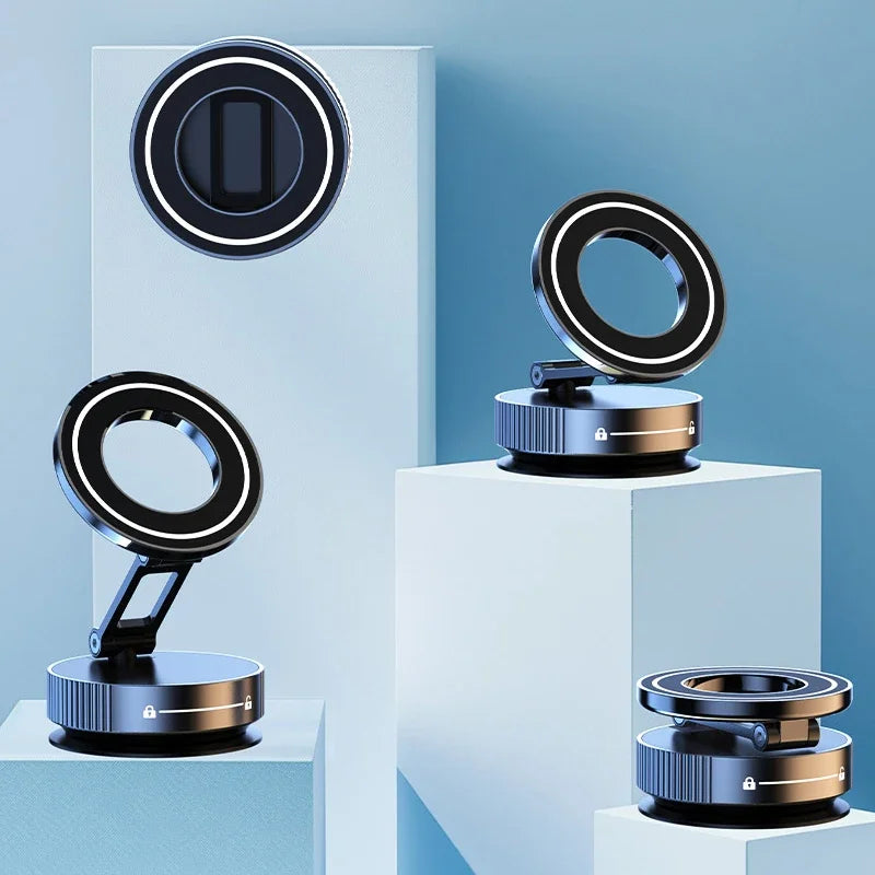 Universal Magnetic Car Phone Mount - 360° Adjustable Dashboard Holder with Strong Suction
