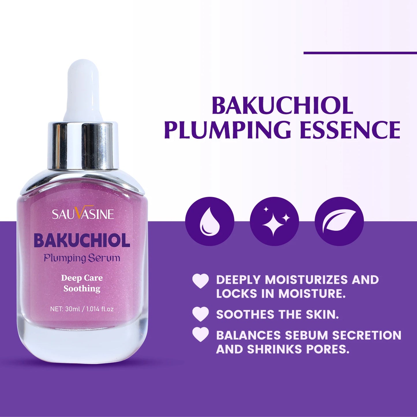 Bakuchiol Plumping Serum - Natural Anti-Aging
