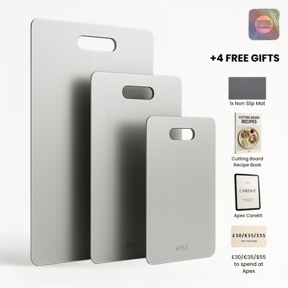 KARU Premium Pure Titanium Cutting Board - Ultra-Hygienic & Scratch-Resistant Kitchen Essential